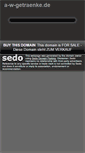 Mobile Screenshot of a-w-getraenke.de