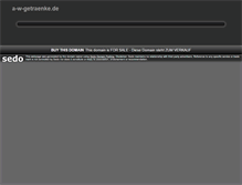 Tablet Screenshot of a-w-getraenke.de